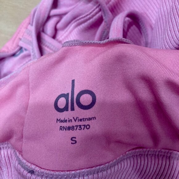 Alo Sports Bra, Pink, Small - Picture 2 of 4
